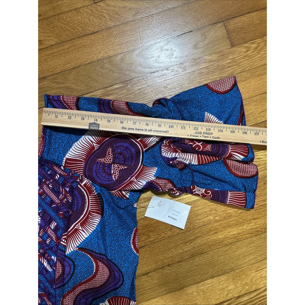NEW Ankara Dashiki pattern Print Women's sz XL Maxi Dress Boho Handmade In USA - Picture 13 of 13